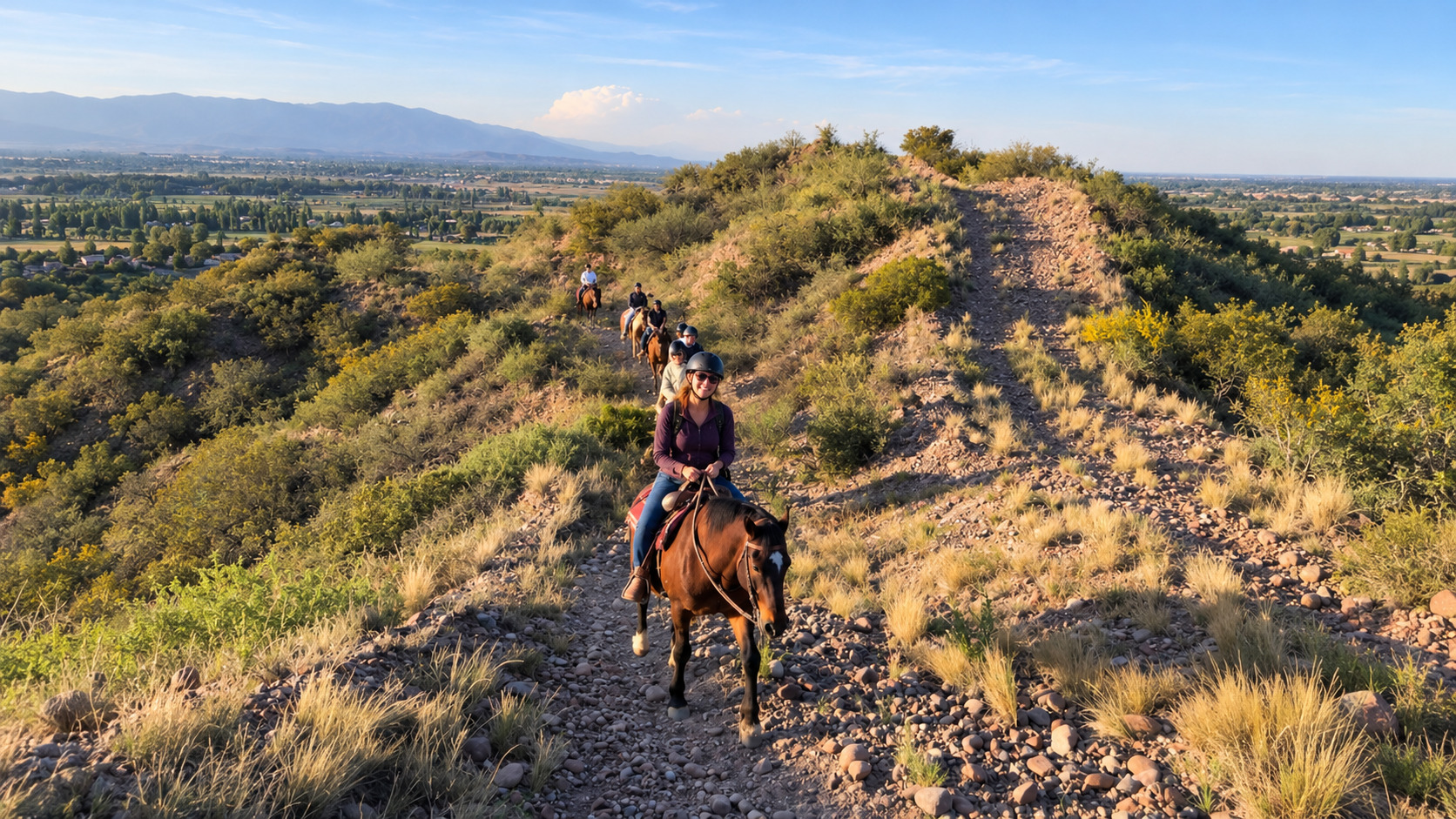 Cabalgata al atardecer en Lunlunta, Mendoza — asado criollo incluido — imagen 13