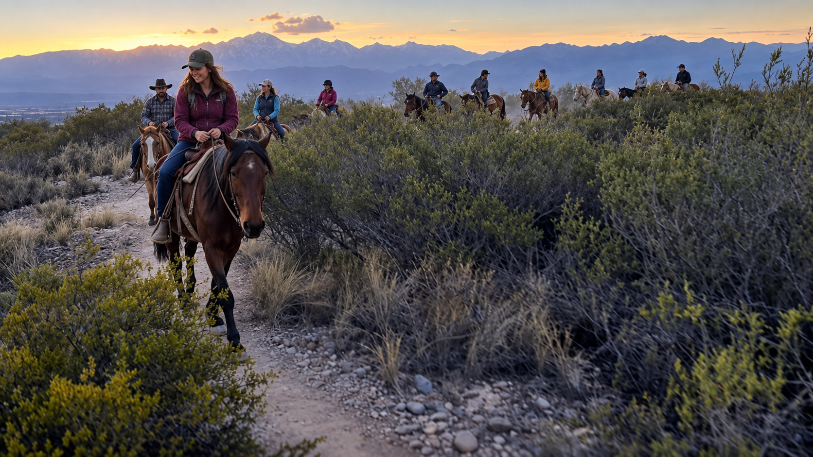 Cabalgata al atardecer en Lunlunta, Mendoza — asado criollo incluido — imagen 15