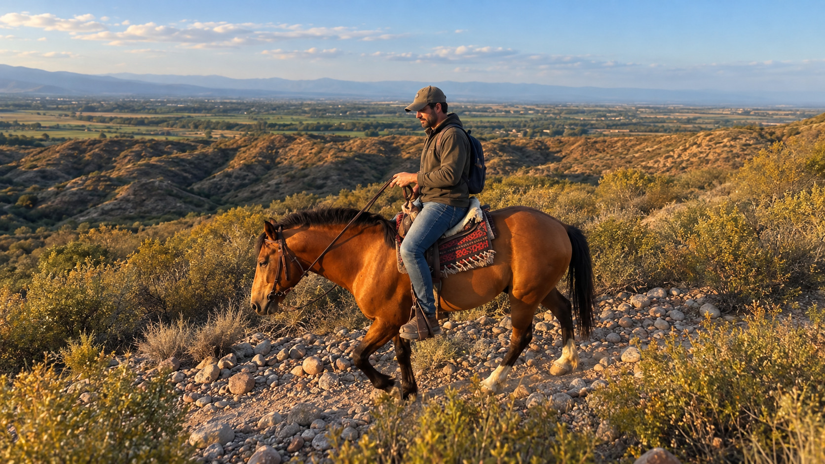 Cabalgata al atardecer en Lunlunta, Mendoza — asado criollo incluido — imagen 27