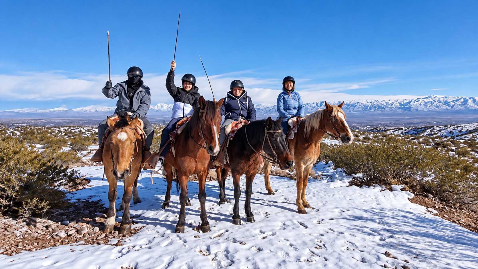 Cabalgata al atardecer en Lunlunta, Mendoza — asado criollo incluido — imagen 5