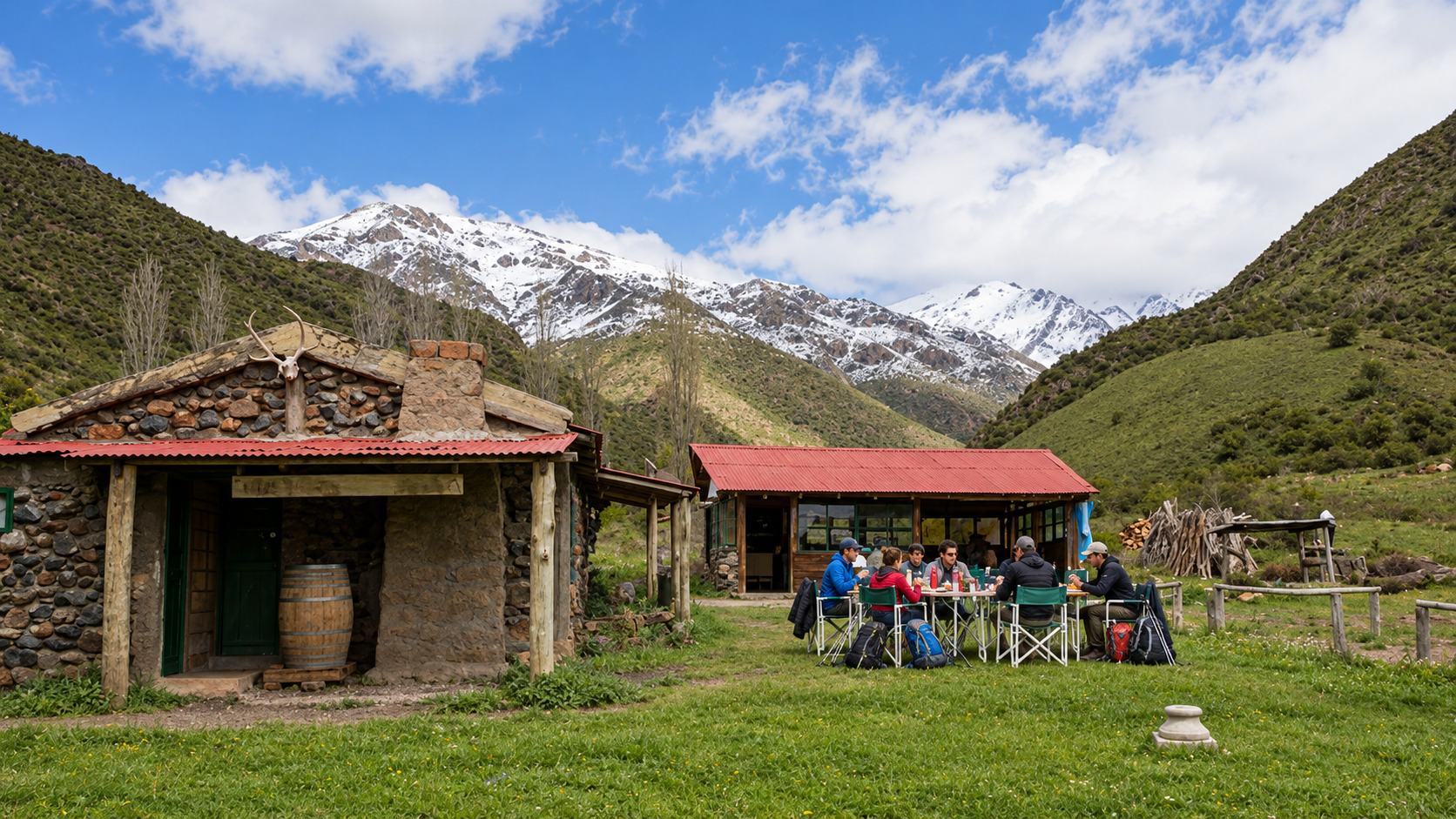 Trekking Cordón del Plata y Quebrada del Cóndor — almuerzo criollo — imagen 10