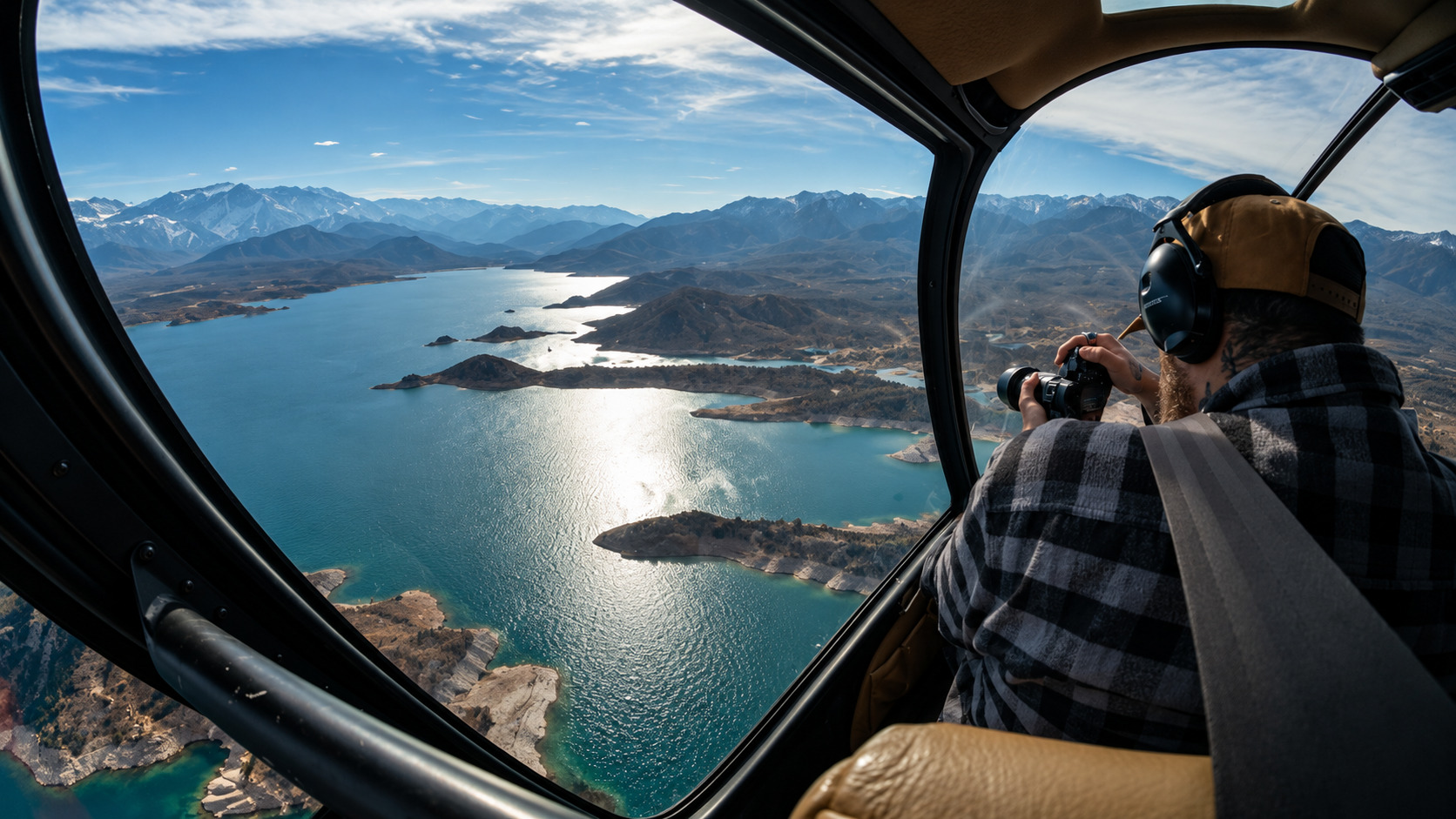 Vuelo en helicóptero sobre el Dique Potrerillos, Mendoza — 10 minutos — imagen 4
