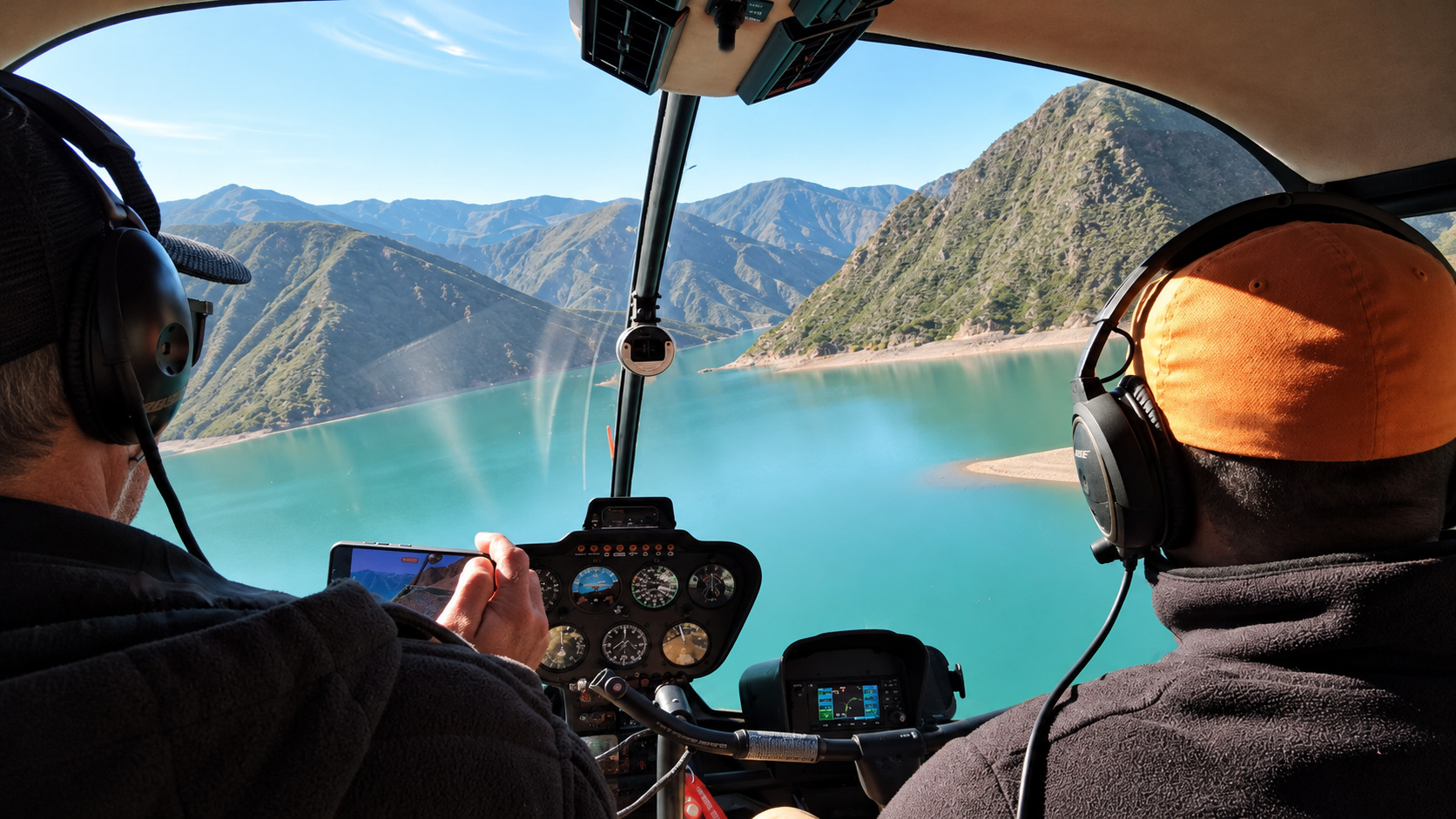 Vuelo en helicóptero sobre el Dique Potrerillos, Mendoza — 10 minutos — imagen 16
