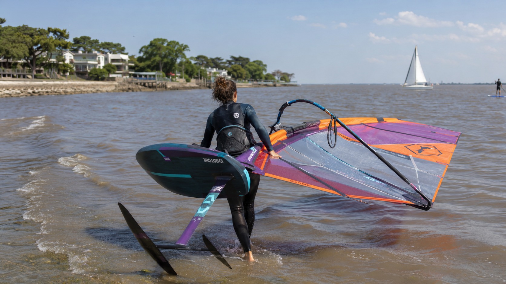 Clase inicial de Windsurf Foil en San Isidro, Río de la Plata — imagen 4