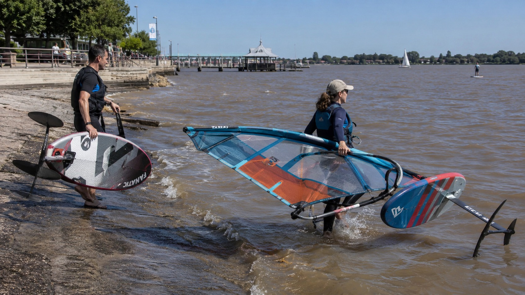 Clase inicial de Windsurf Foil en San Isidro, Río de la Plata — imagen 8