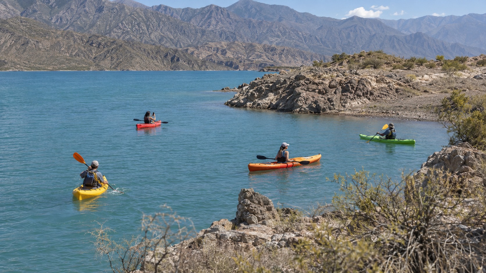 Travesía en kayak por el Dique Potrerillos, Mendoza — 2 horas guiadas — imagen 8