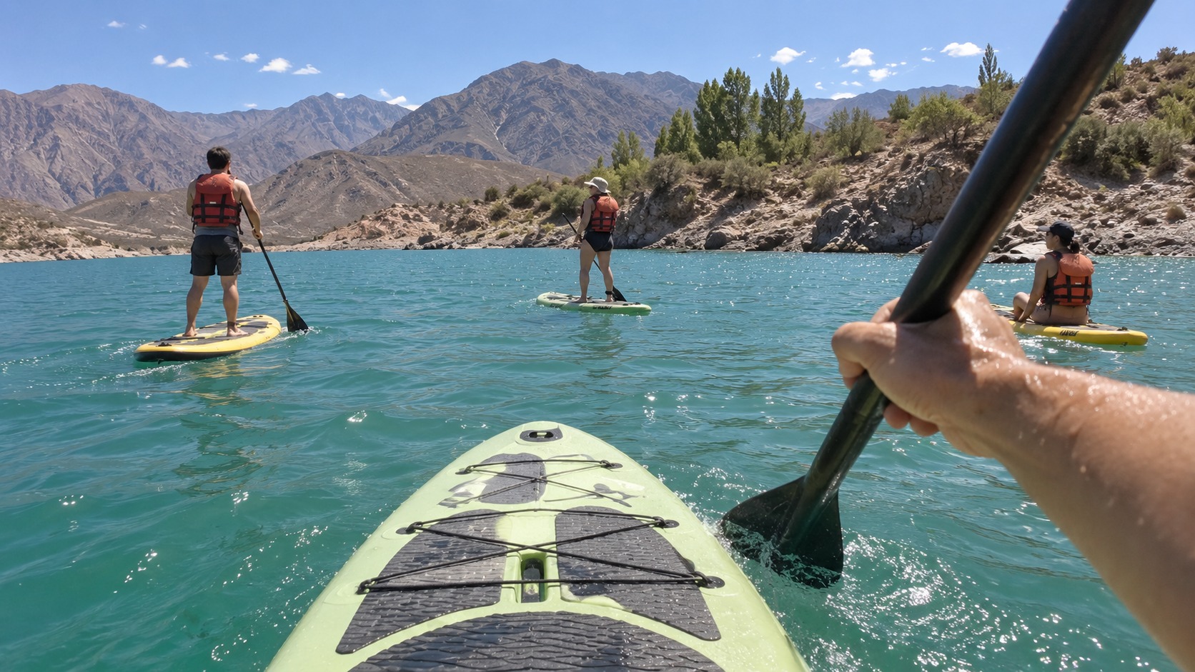 Stand up paddle (SUP) en Dique Potrerillos, Mendoza — 90 min guiados — imagen 4
