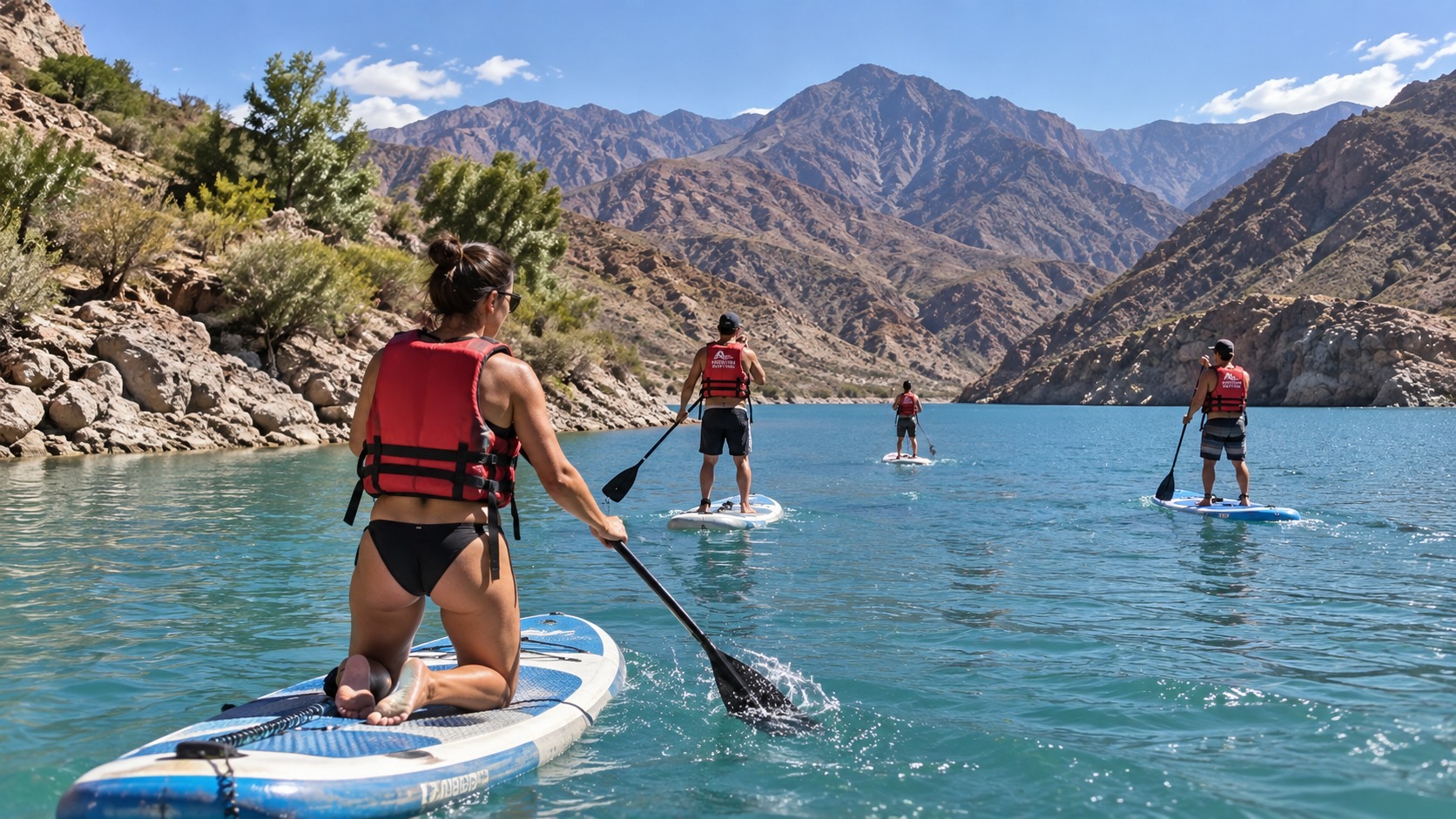 Stand up paddle (SUP) en Dique Potrerillos, Mendoza — 90 min guiados — imagen 14