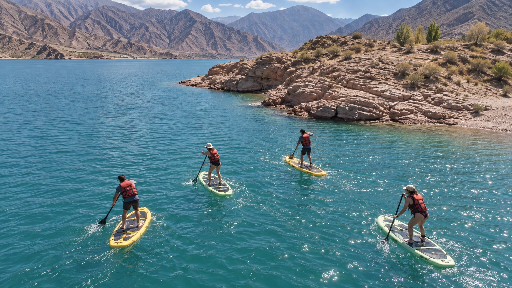 Stand up paddle (SUP) en Dique Potrerillos, Mendoza — 90 min guiados — imagen 15