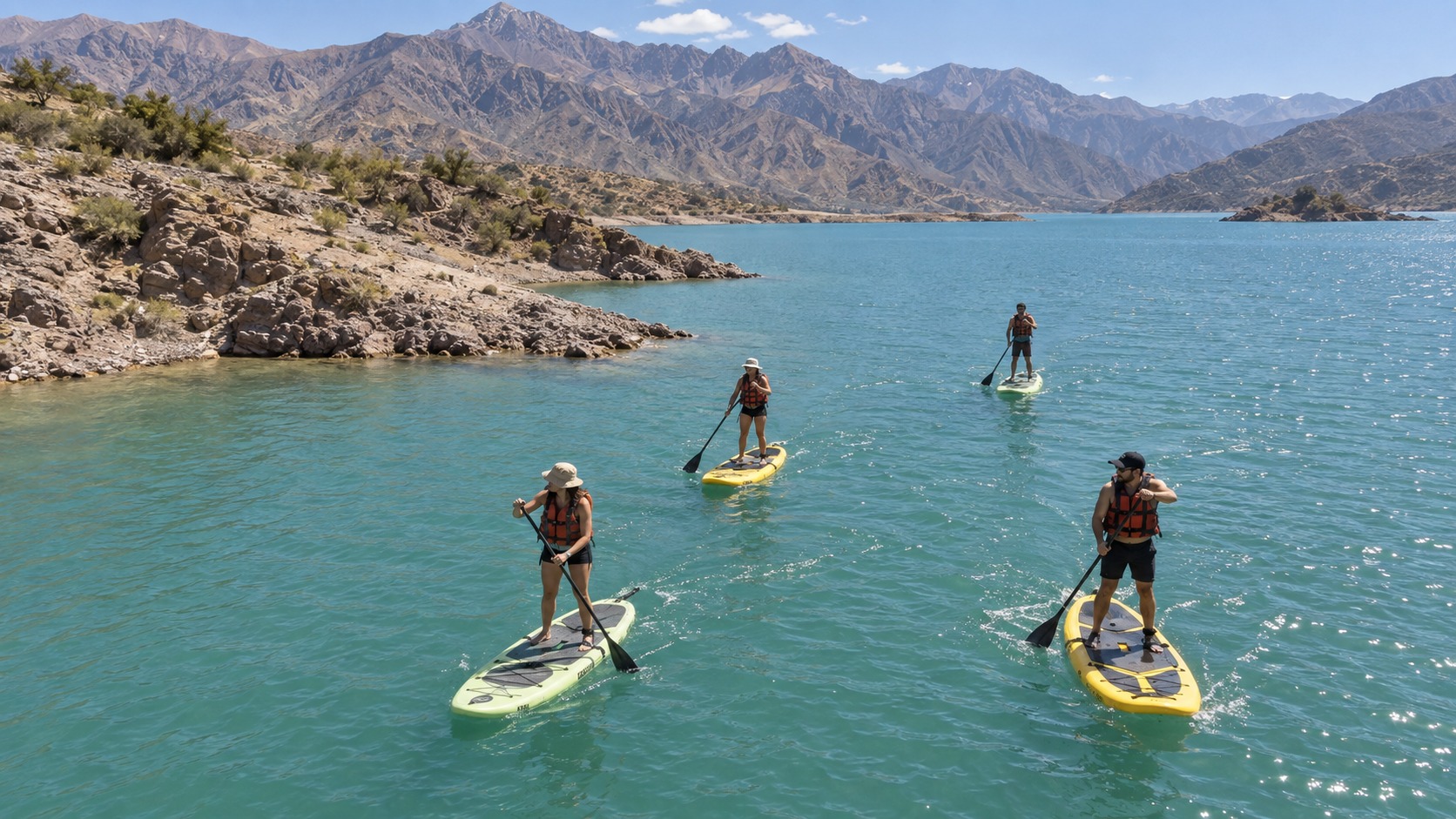 Stand up paddle (SUP) en Dique Potrerillos, Mendoza — 90 min guiados — imagen 17