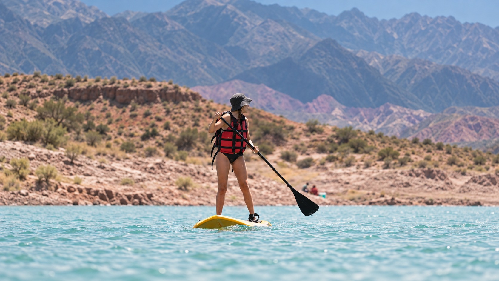 Stand up paddle (SUP) en Dique Potrerillos, Mendoza — 90 min guiados — imagen 19
