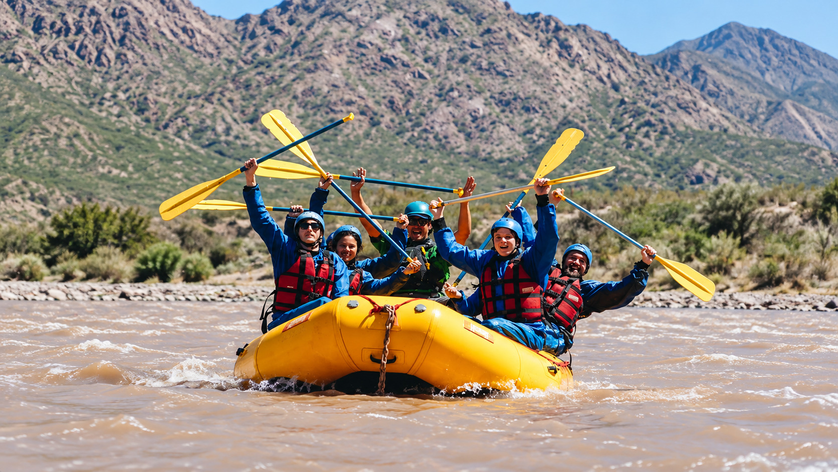 Rafting en el Río Mendoza, Potrerillos — 12 km de rápidos clase III — imagen 10