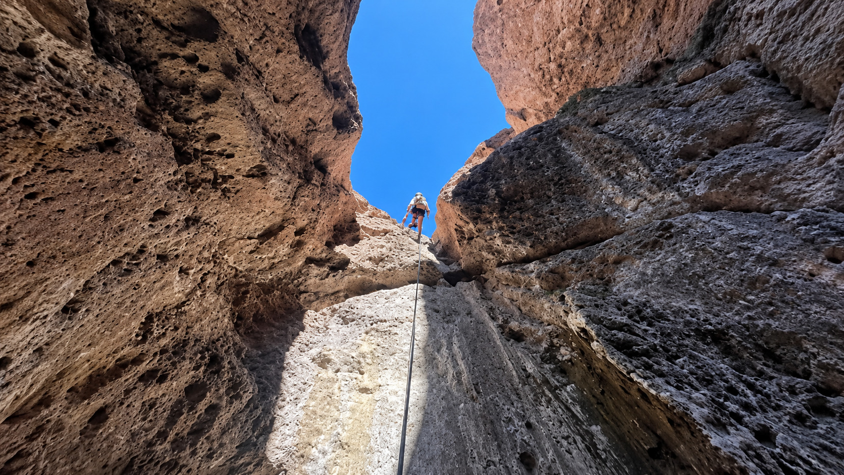 Rappel Garganta del Diablo, Potrerillos — trekking y descenso vertical — imagen 2