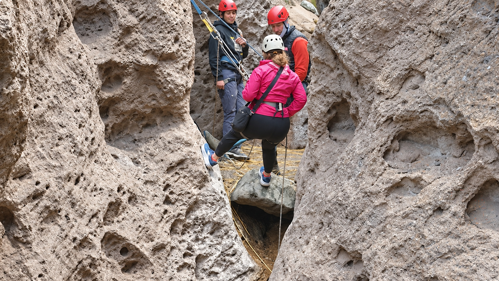Rappel Garganta del Diablo, Potrerillos — trekking y descenso vertical — imagen 4