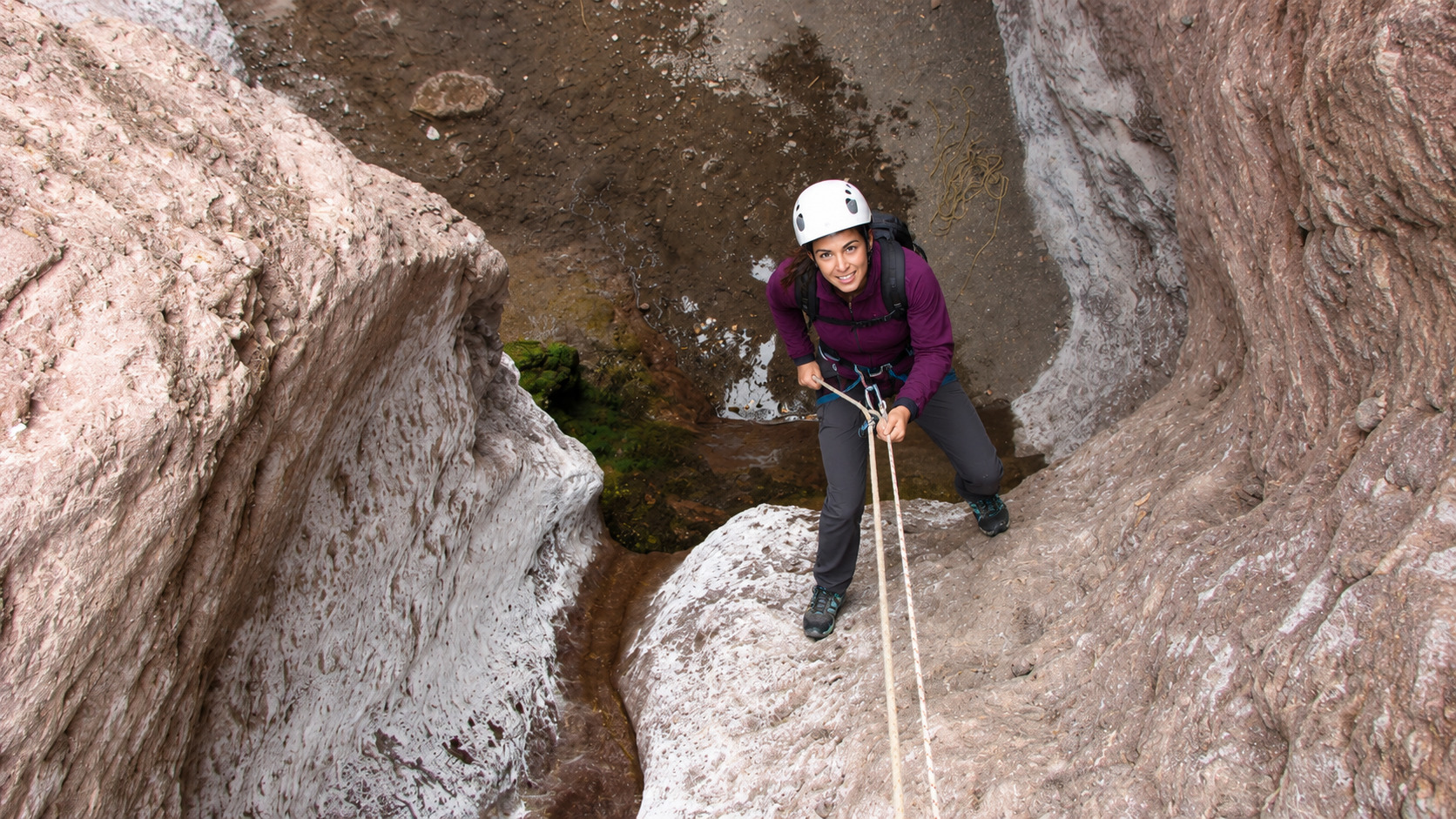 Rappel Garganta del Diablo, Potrerillos — trekking y descenso vertical — imagen 7