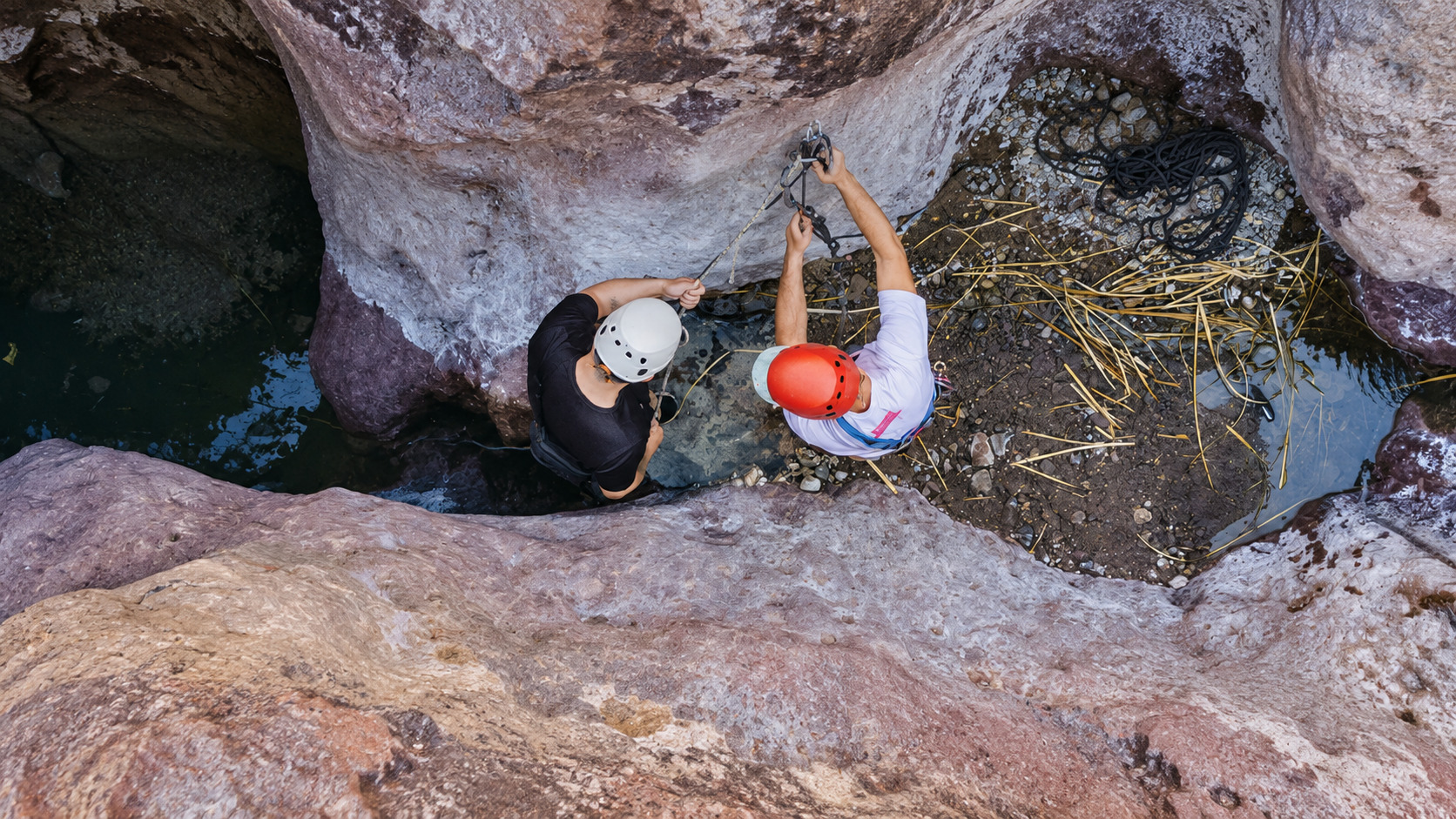 Rappel Garganta del Diablo, Potrerillos — trekking y descenso vertical — imagen 8