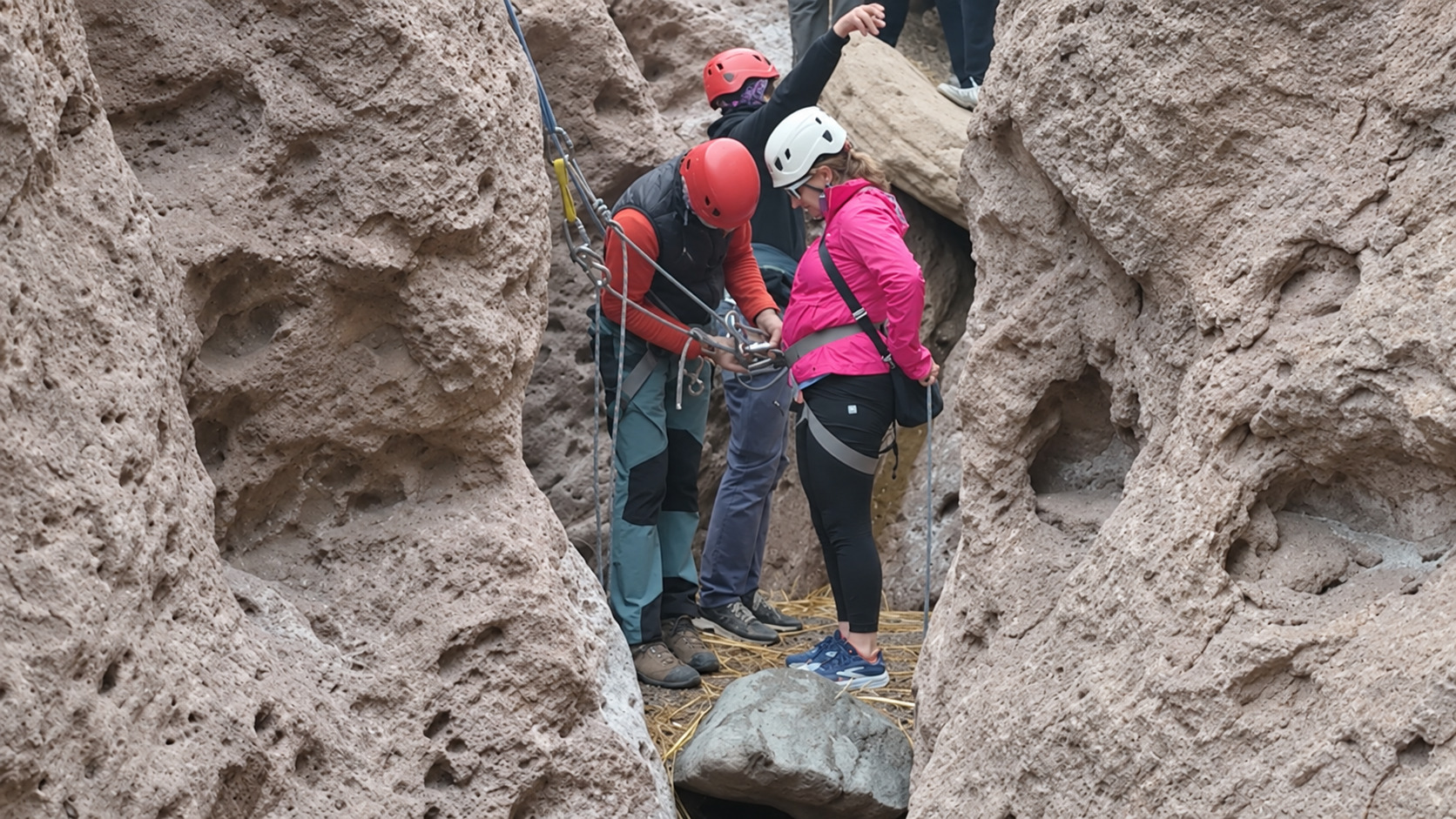 Rappel Garganta del Diablo, Potrerillos — trekking y descenso vertical — imagen 16