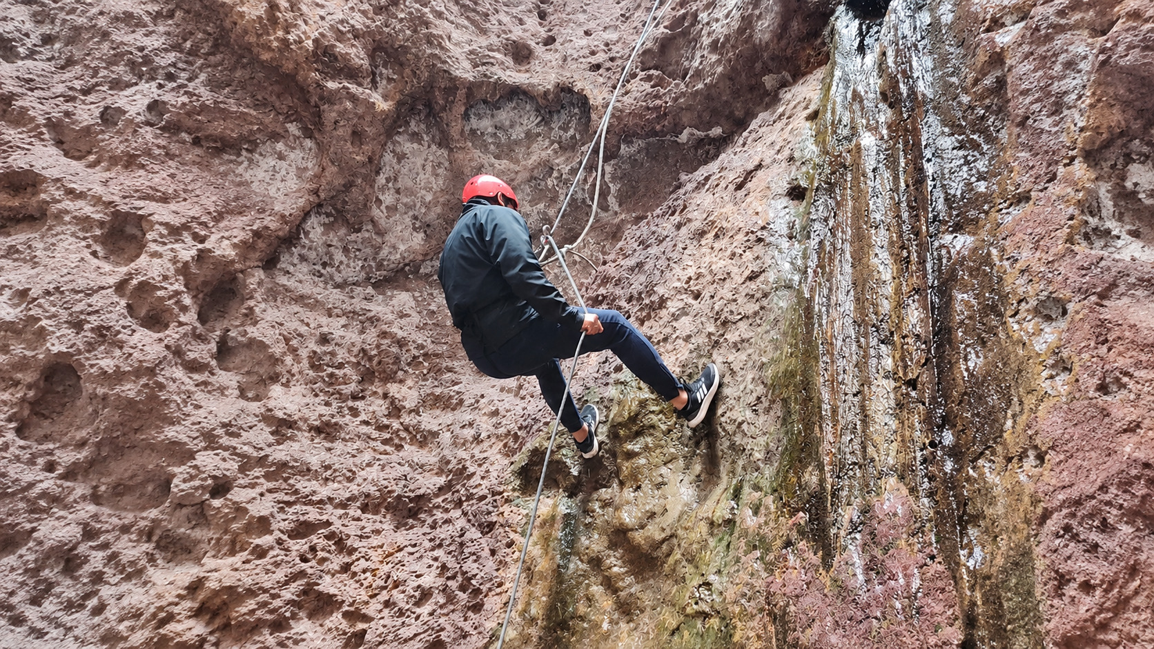 Rappel Garganta del Diablo, Potrerillos — trekking y descenso vertical — imagen 18