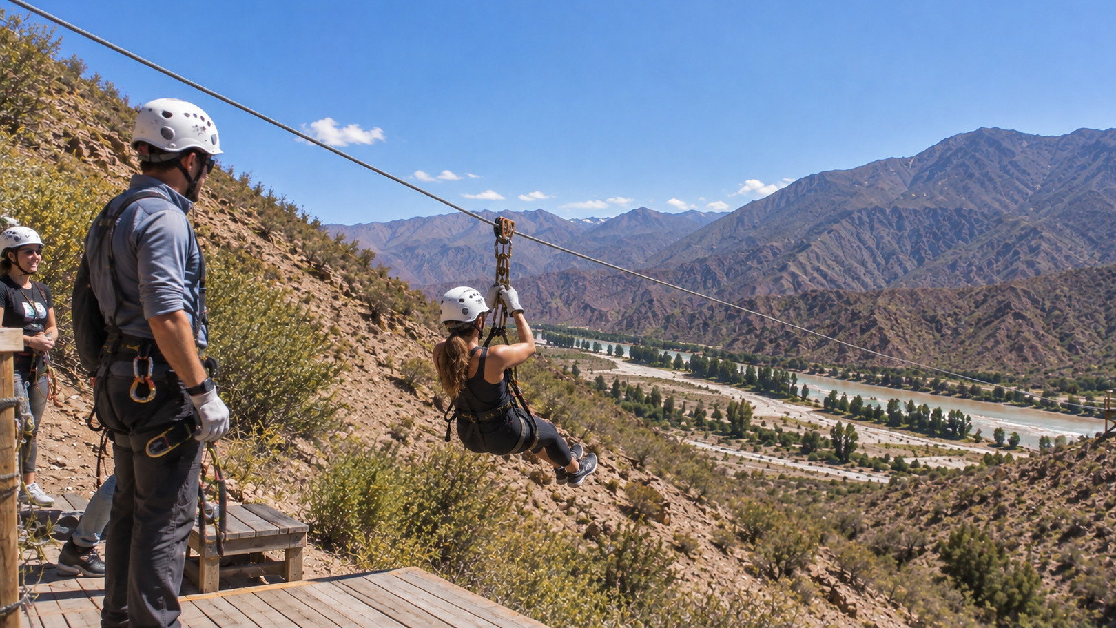 Canopy Base en Potrerillos, Mendoza — 5 tirolesas y 700 m de vuelo — imagen 13