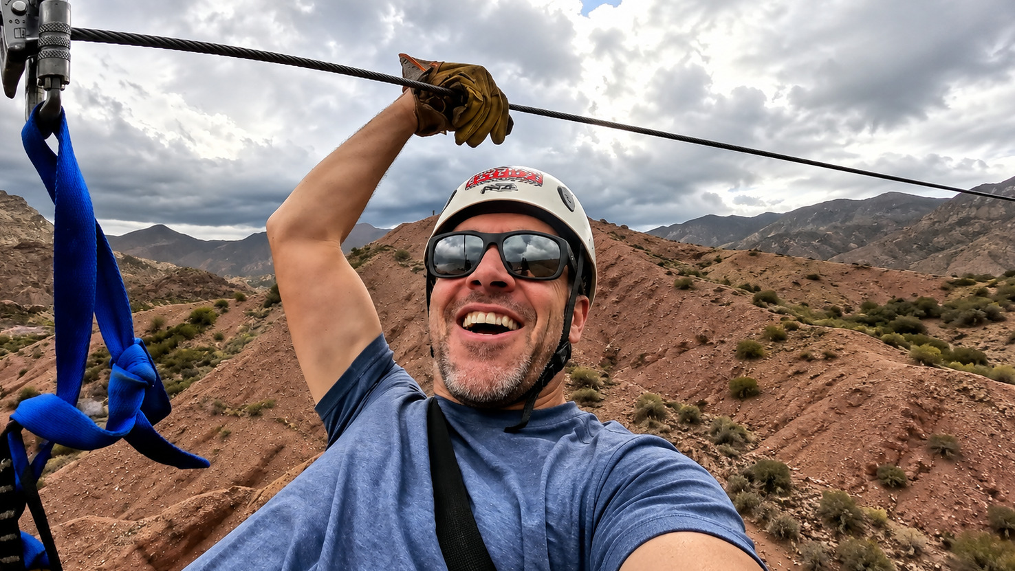 Canopy Adrenalina en Potrerillos — 6 tirolesas y cruce del Río Mendoza — imagen 8