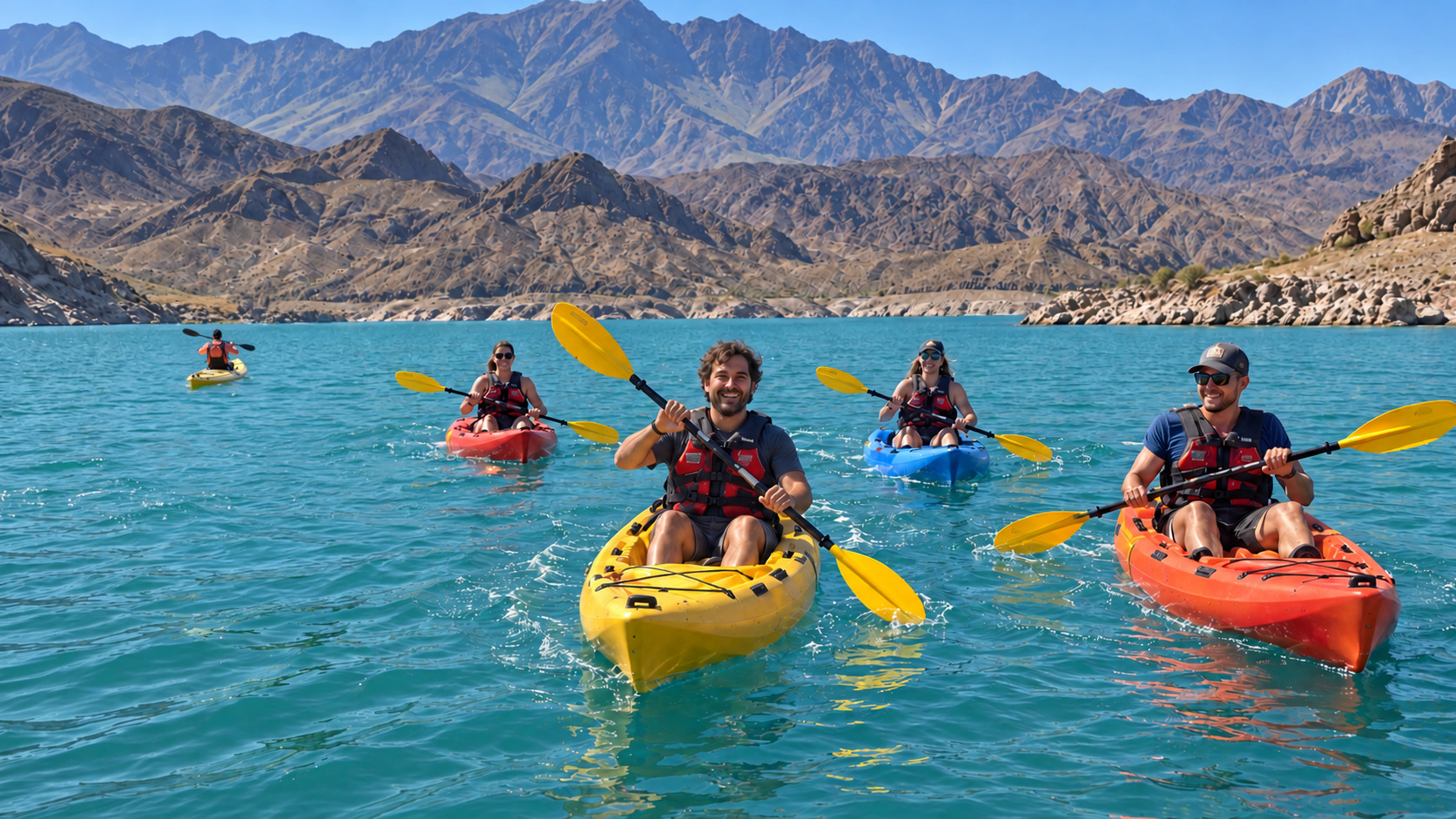 Travesía en kayak por el Dique Potrerillos, Mendoza — 2 horas guiadas — imagen 1