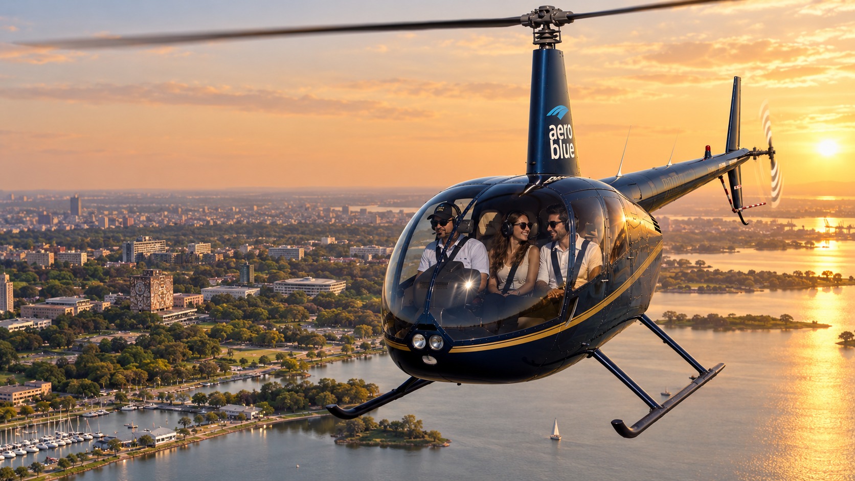 Helitour Golden Hour privado sobre Buenos Aires — hasta 3 personas — imagen 21