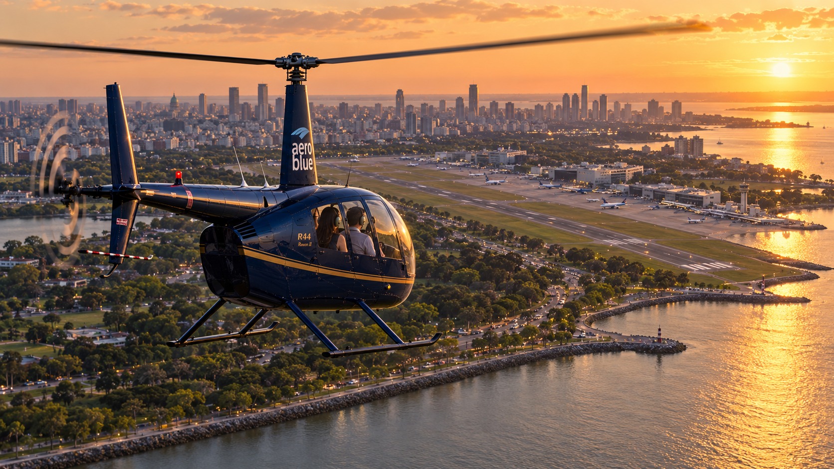 Helitour Golden Hour privado sobre Buenos Aires — hasta 3 personas — imagen 22