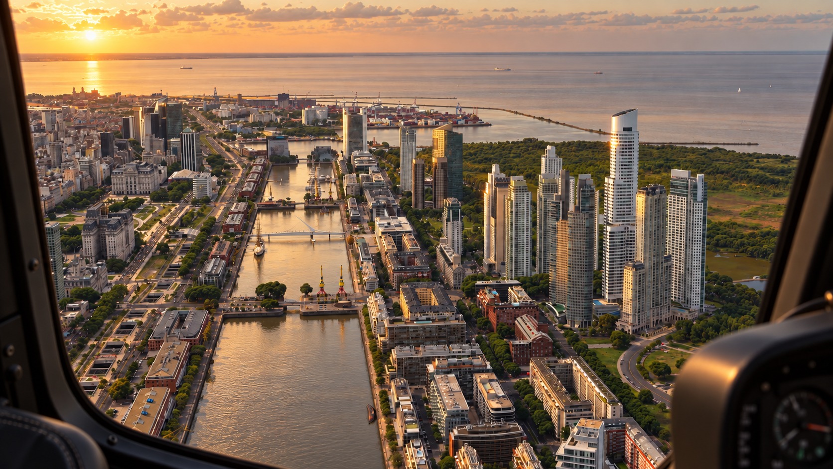 Helitour Golden Hour privado sobre Buenos Aires — hasta 3 personas — imagen 29