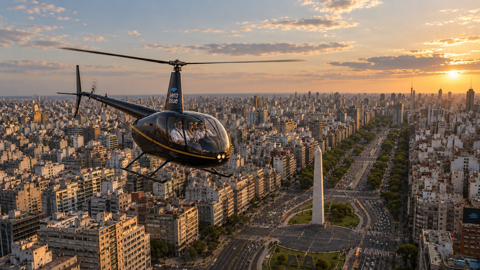 Helitour Golden Hour privado sobre Buenos Aires — hasta 3 personas — imagen 8