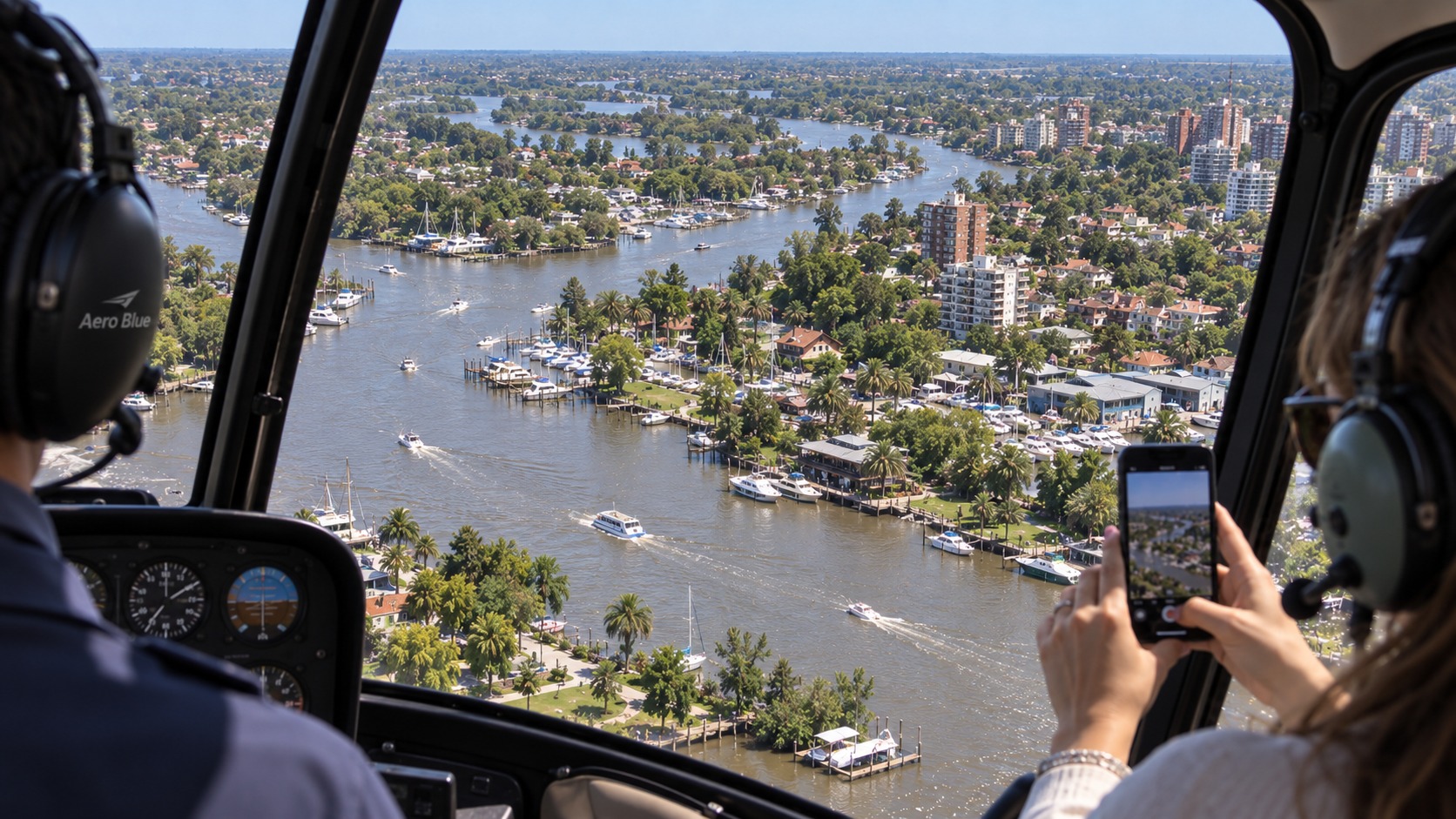 Almuerzo en el Delta del Tigre en helicóptero — hasta 3 pasajeros — imagen 25