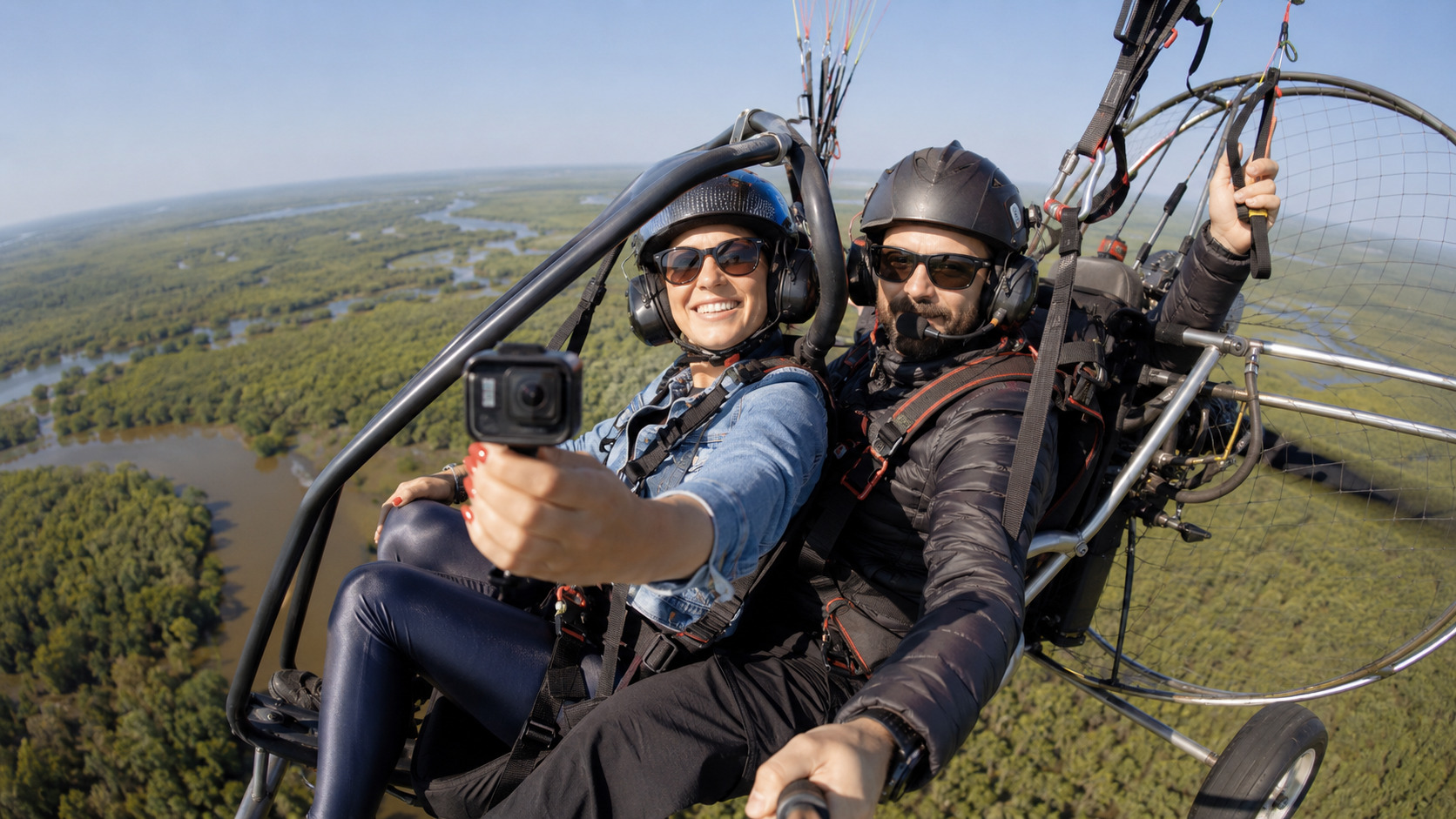 Vuelo bautismo en paramotor sobre islas del Delta del Tigre — imagen 3