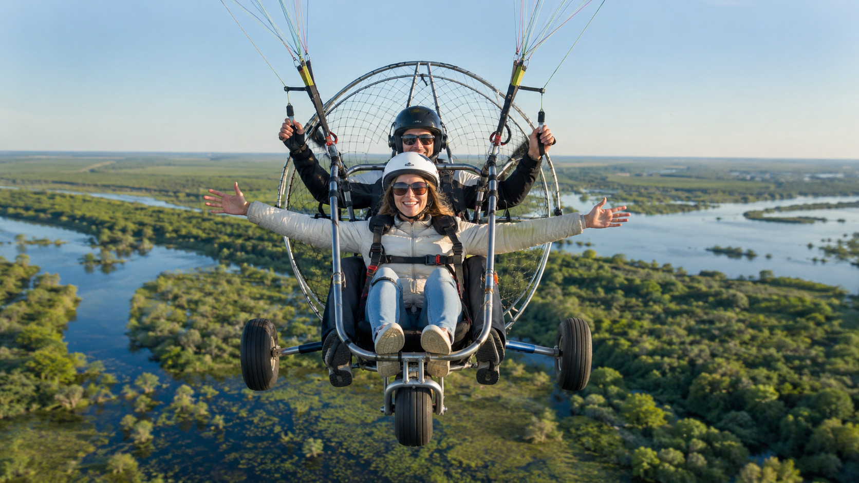 Vuelo bautismo en paramotor sobre islas del Delta del Tigre — imagen 4