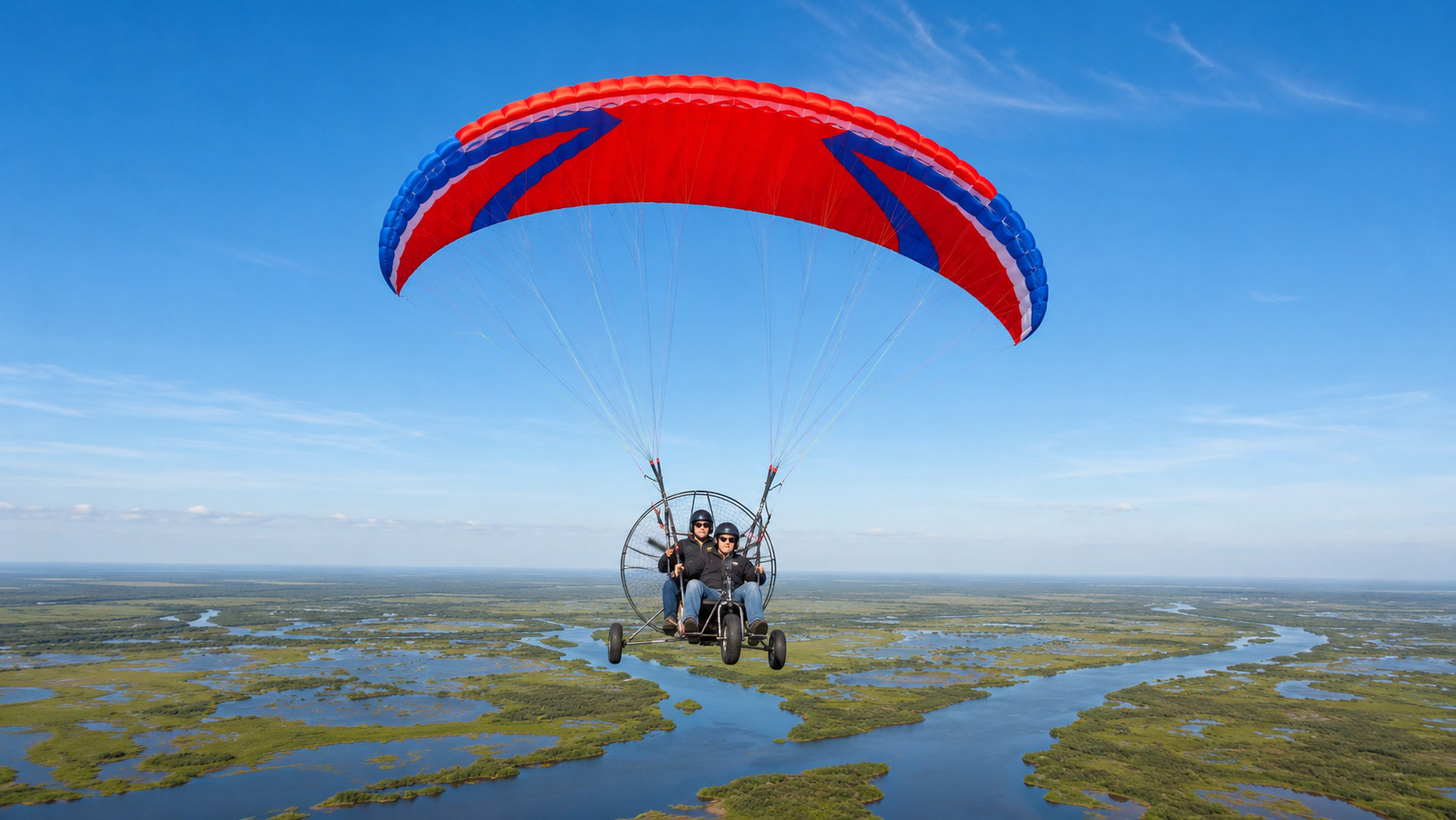 Vuelo bautismo en paramotor sobre islas del Delta del Tigre — imagen 5