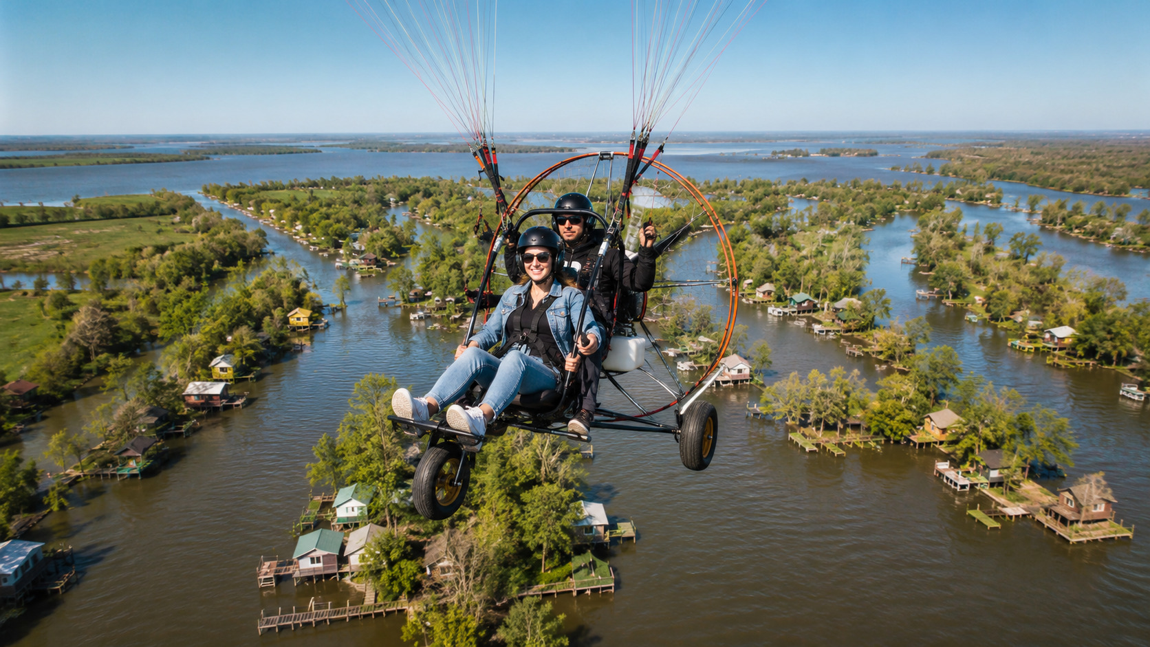 Vuelo bautismo en paramotor sobre islas del Delta del Tigre — imagen 6