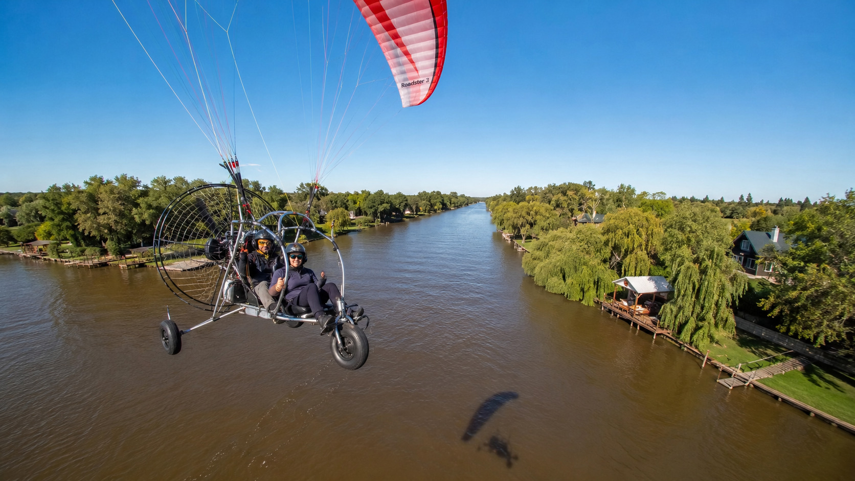 Vuelo bautismo en paramotor sobre islas del Delta del Tigre — imagen 10
