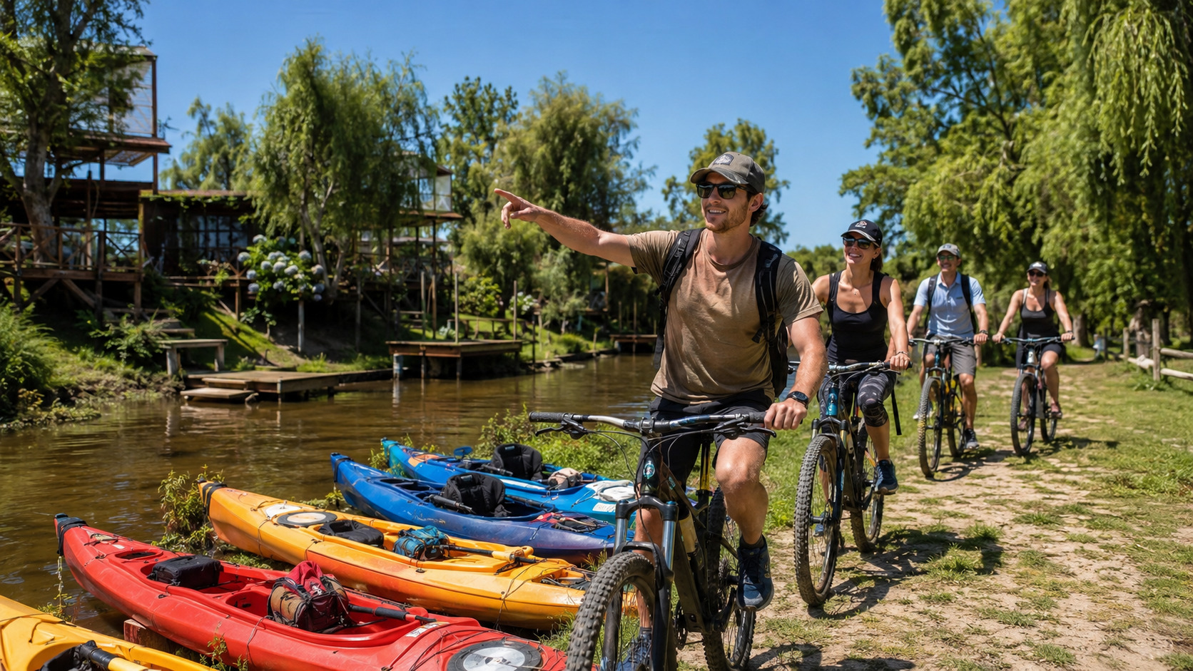 Aventura kayak y bicicleta por caminos e islas del Delta del Tigre — actividad de Experiencias clásicas de aventura combinada