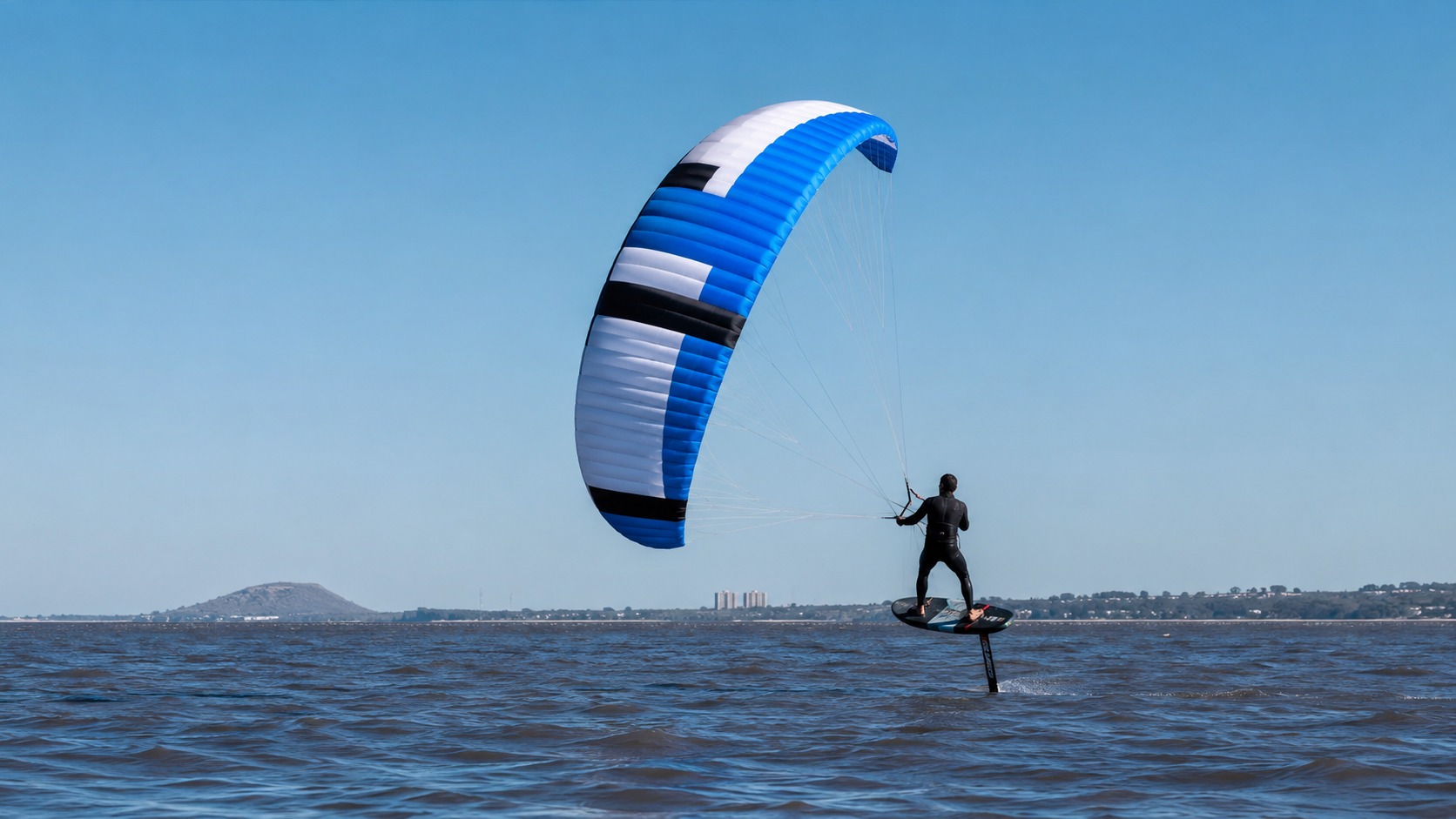 Travesía corta en parawing foil por la costa del Río de la Plata — imagen 6