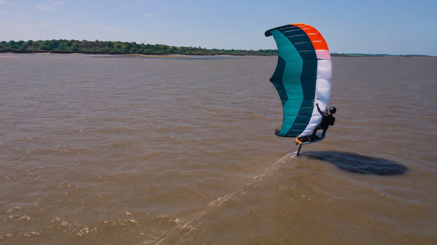 Travesía corta en parawing foil por la costa del Río de la Plata — imagen 7