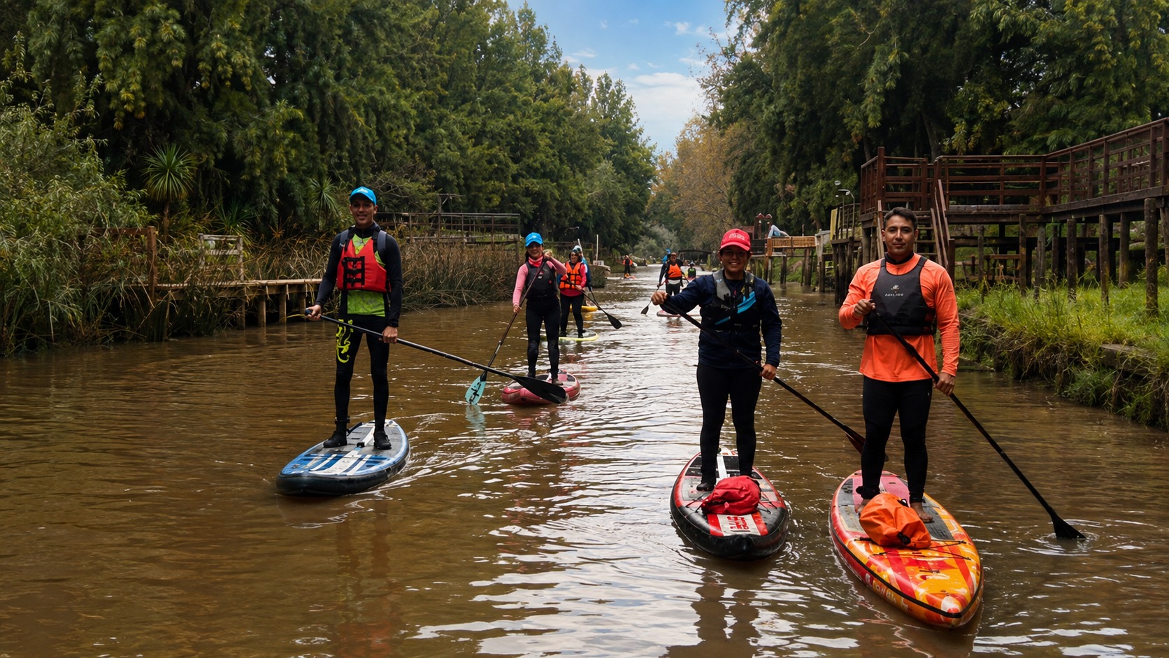 Clase de iniciación al Stand Up Paddle en Villa La Ñata — imagen 12