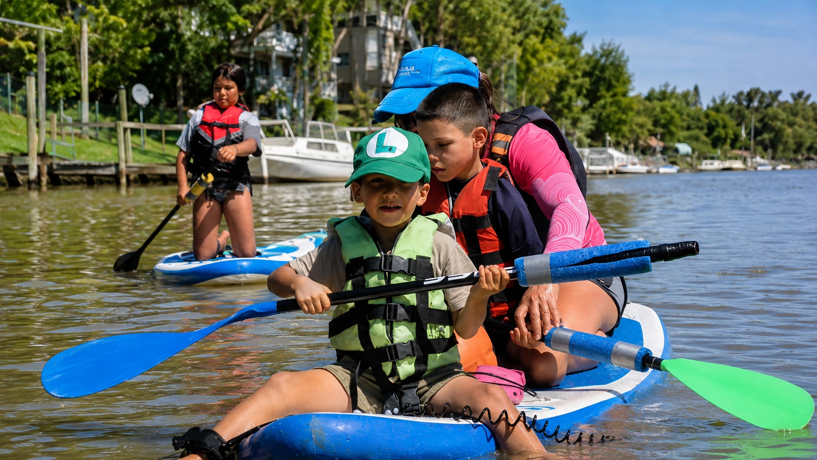 Clase de Stand Up Paddle para chicos desde 5 años en Villa La Ñata — imagen 4