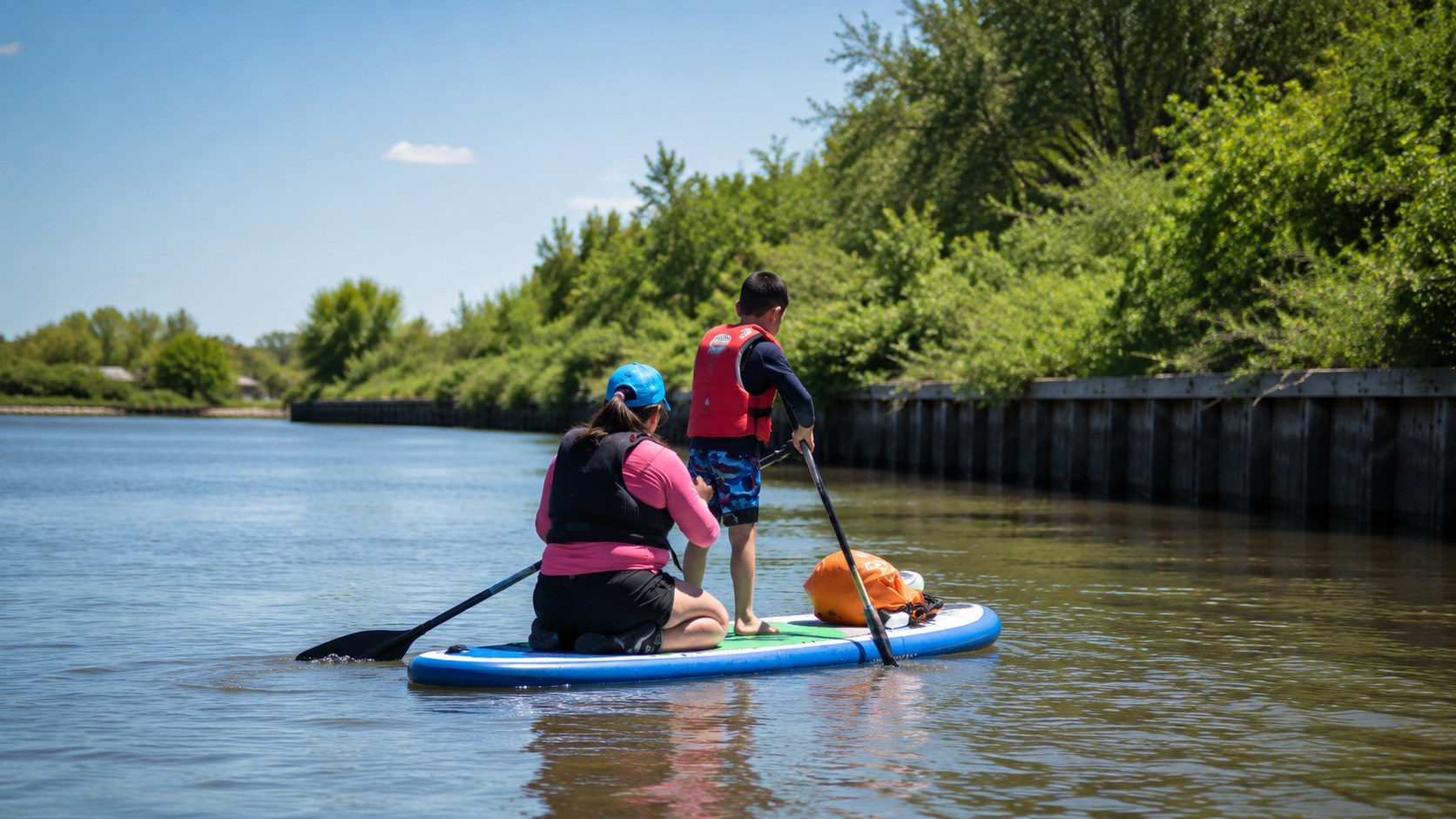 Clase de Stand Up Paddle para chicos desde 5 años en Villa La Ñata — imagen 19