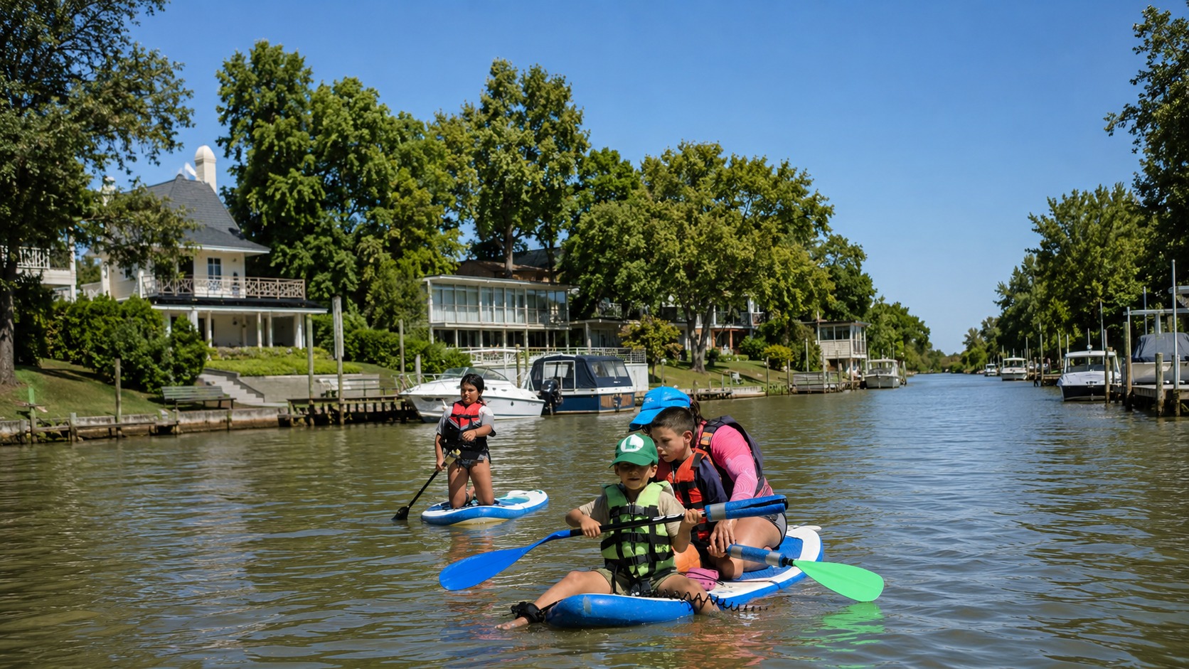 Clase de Stand Up Paddle para chicos desde 5 años en Villa La Ñata — imagen 21