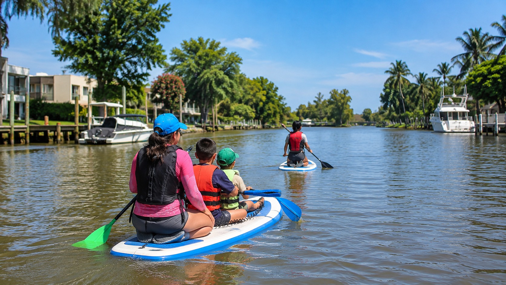 Clase de Stand Up Paddle para chicos desde 5 años en Villa La Ñata — imagen 23
