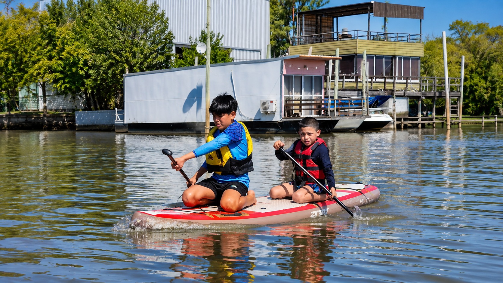 Clase de Stand Up Paddle para chicos desde 5 años en Villa La Ñata — imagen 24