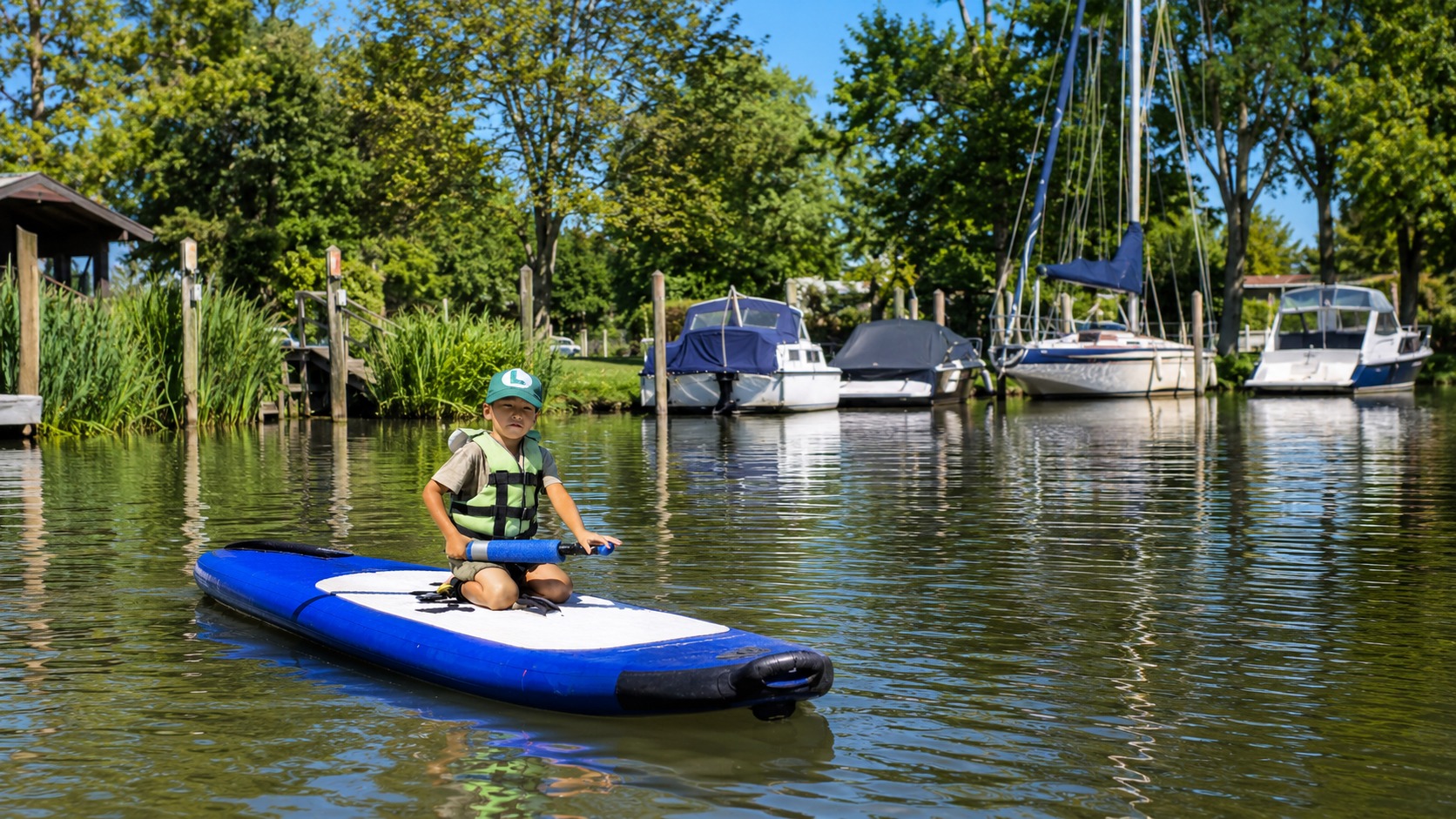 Clase de Stand Up Paddle para chicos desde 5 años en Villa La Ñata — imagen 29
