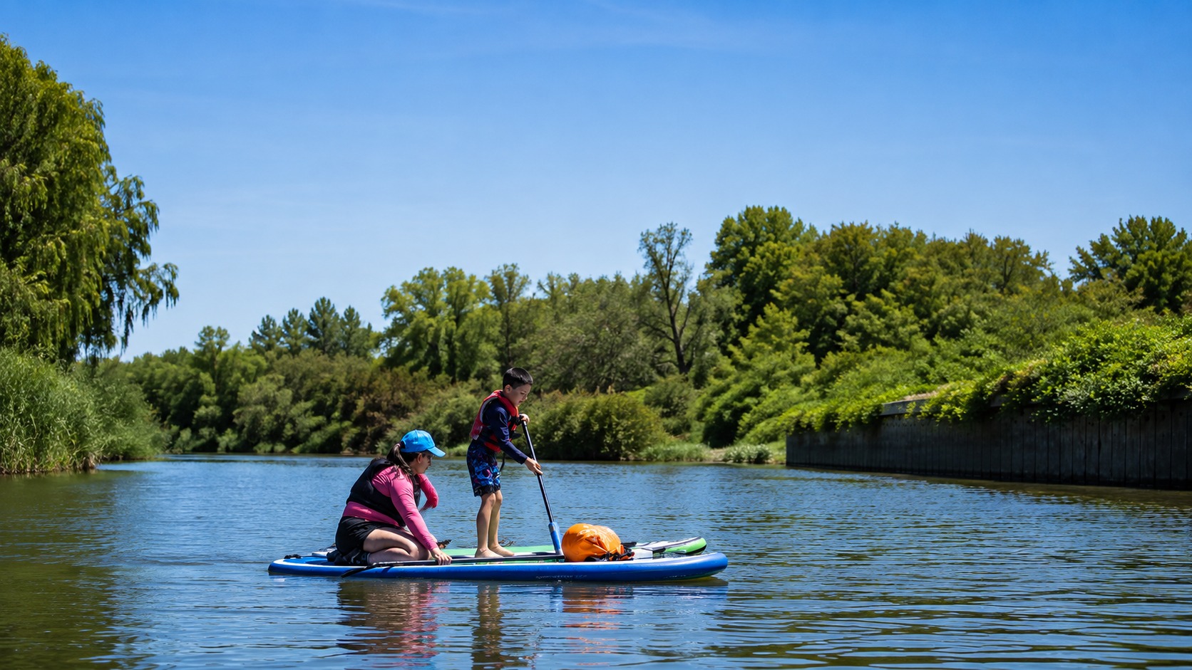 Clase de Stand Up Paddle para chicos desde 5 años en Villa La Ñata — imagen 30
