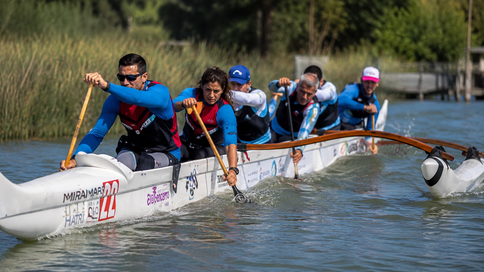 Clase de Canoa Polinesia Va'a OC6 en Villa La Ñata para principiantes — imagen 3