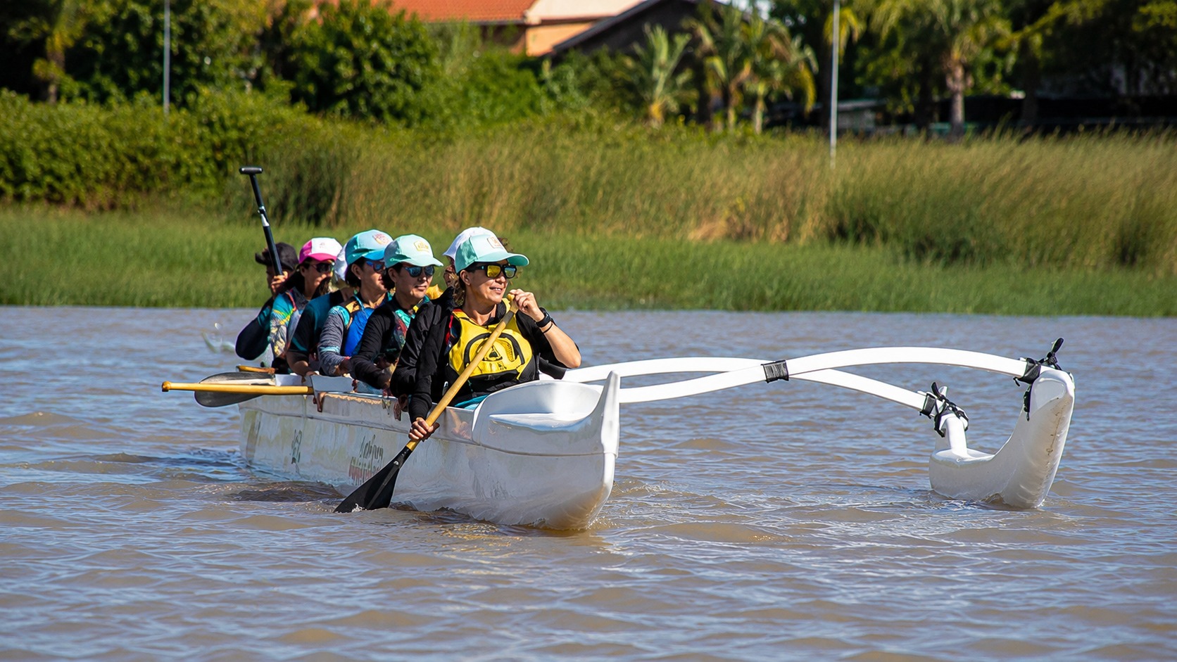 Clase de Canoa Polinesia Va'a OC6 en Villa La Ñata para principiantes — imagen 8