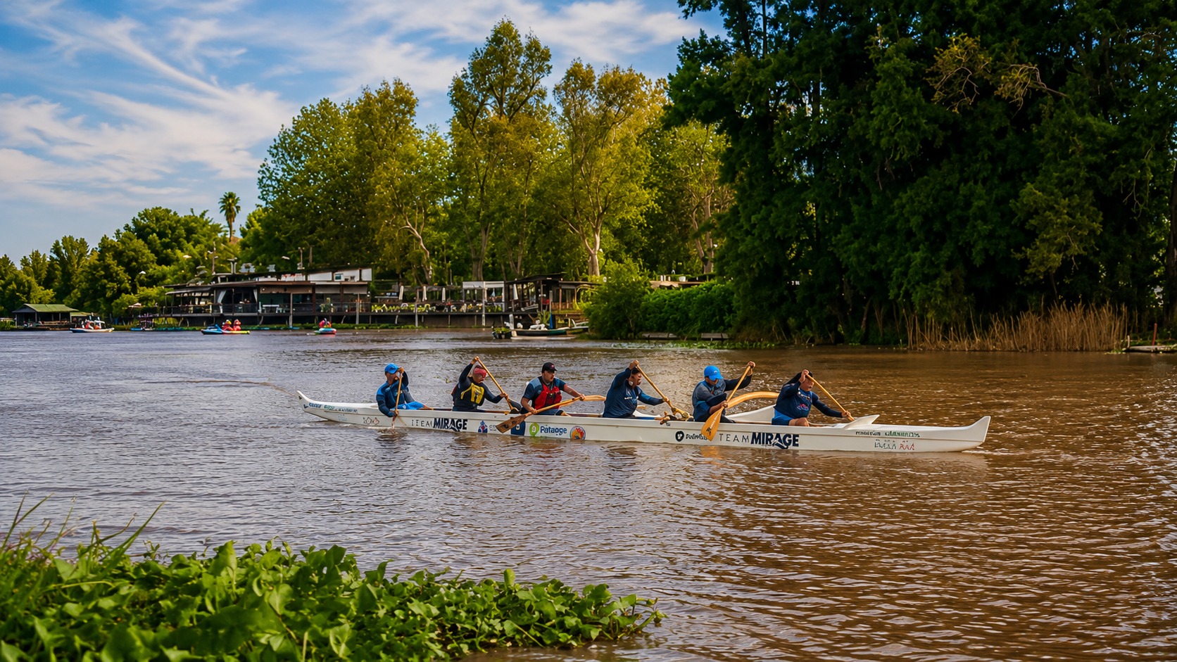 Clase de Canoa Polinesia Va'a OC6 en Villa La Ñata para principiantes — imagen 14