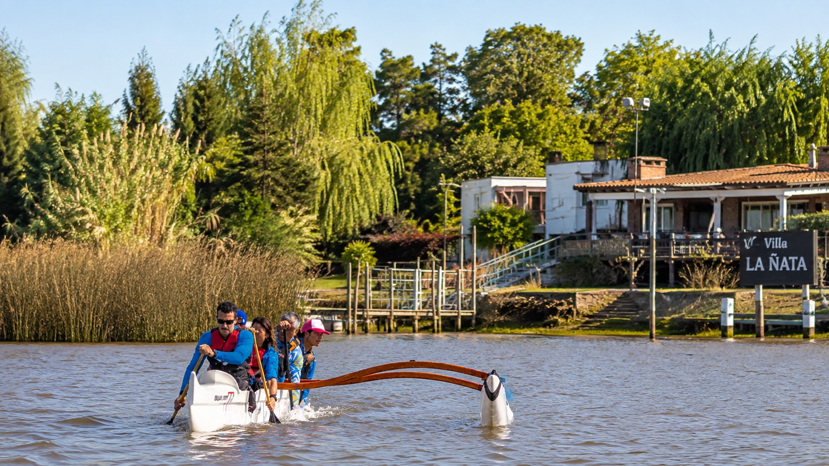 Clase recreativa de Canoa polinesia Va'a OC6 en Villa La Ñata — imagen 18